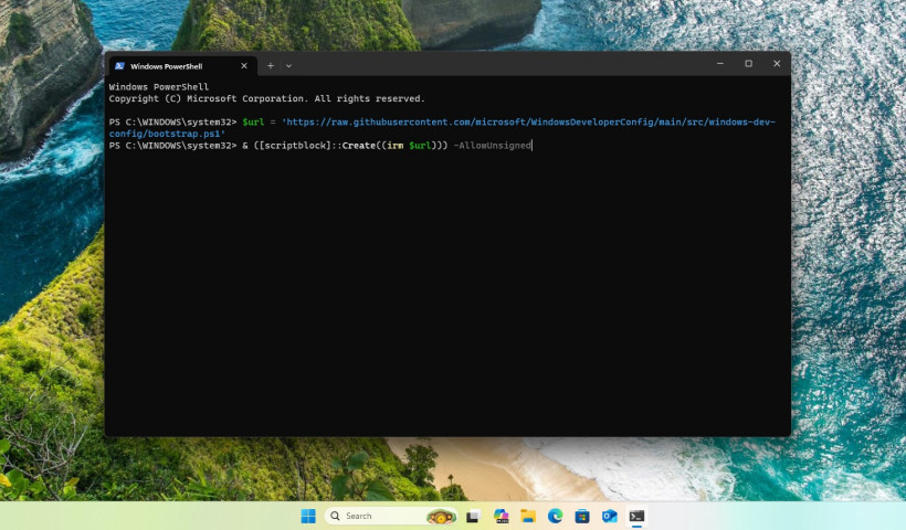 微软开源开发者脚本:1 条命令 50 步骤快速配置 Win11 开发环境 Windows Developer Configuration command in PowerShell