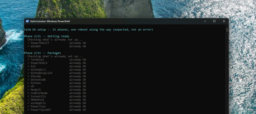微软开源开发者脚本:1 条命令 50 步骤快速配置 Win11 开发环境 All packages that are installed with Windows Developer Config